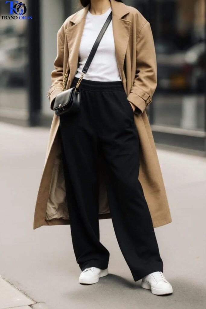 Sneakers With Wide Leg Sweatpants
