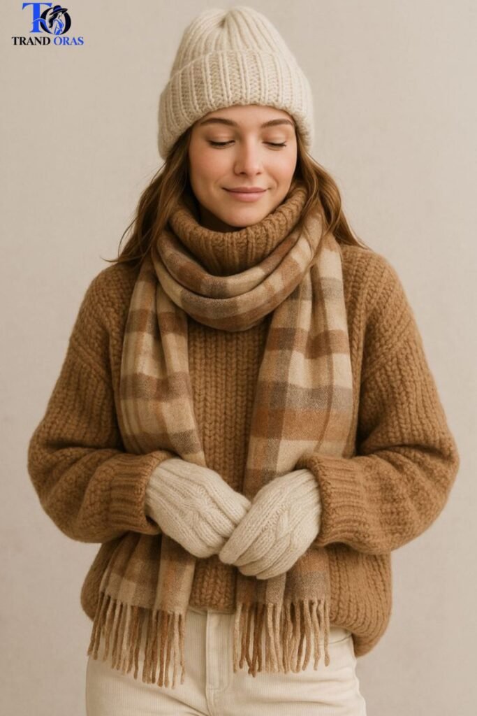 Coordinated Beanie, Scarf, and Glove Set