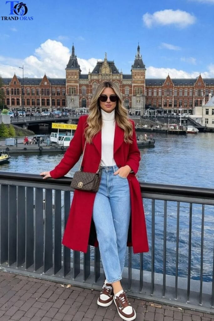 Bold Color Statement Coat