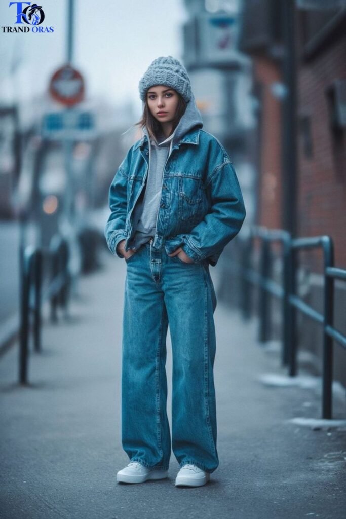 Denim on Denim Winter Layering