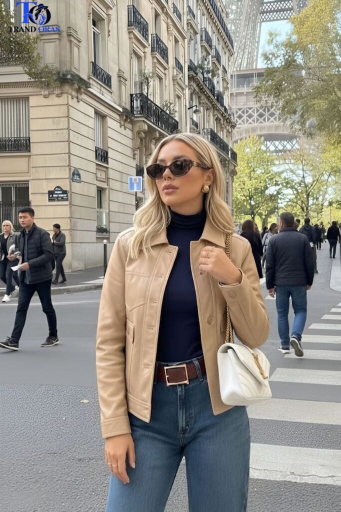 Turtleneck Layered Under Fall Jackets