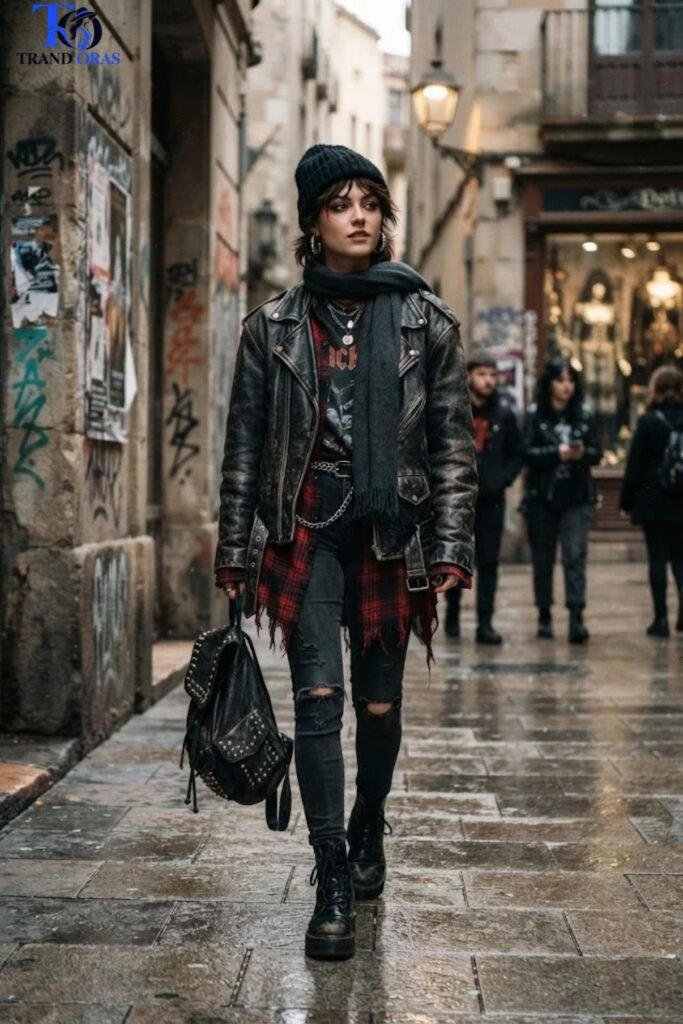 Grunge and Alternative Winter Aesthetic