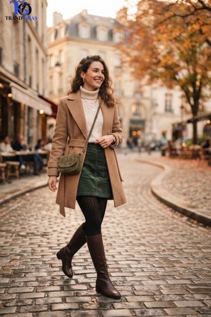 Textured Tights for Skirt and Dress Versatility