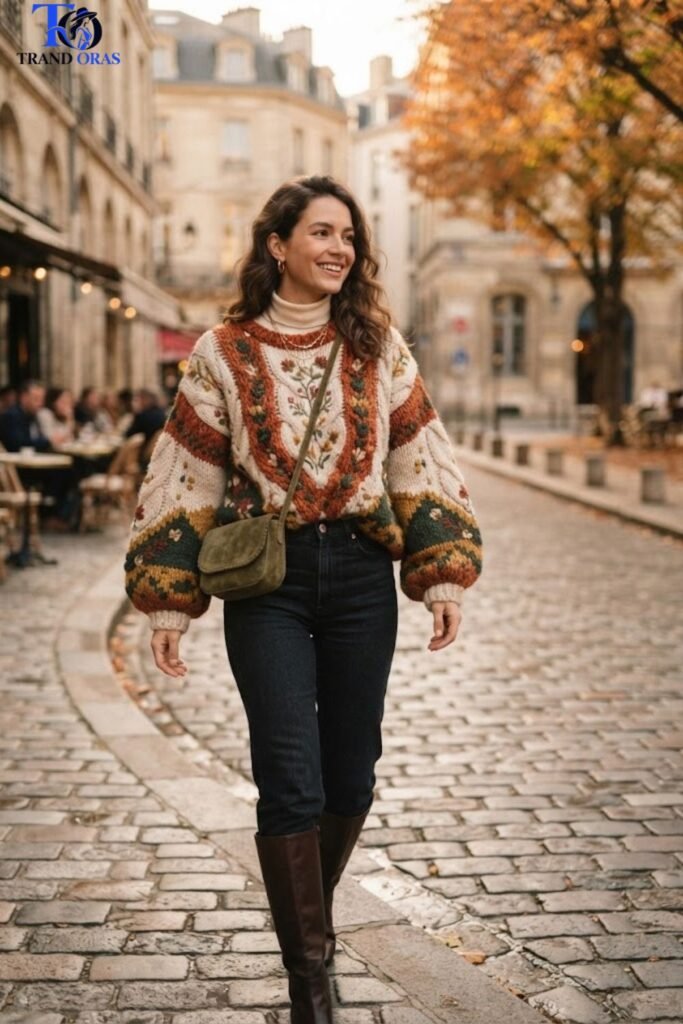 One Statement Sweater as a Seasonal Anchor